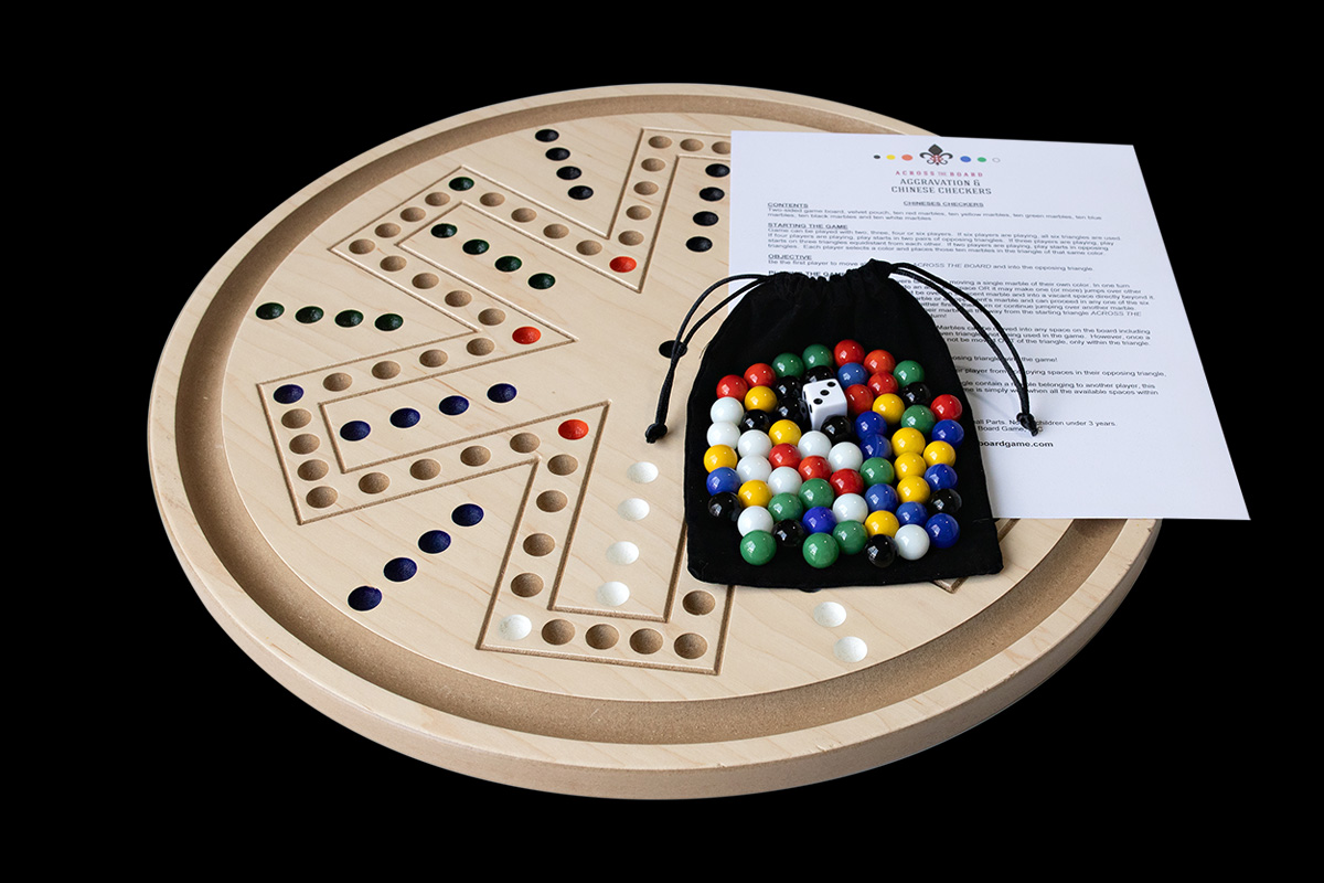 Details about   RAHW Cuts Business Card Aggravation Tripoley Chinese Checkers Mancala Game Board 