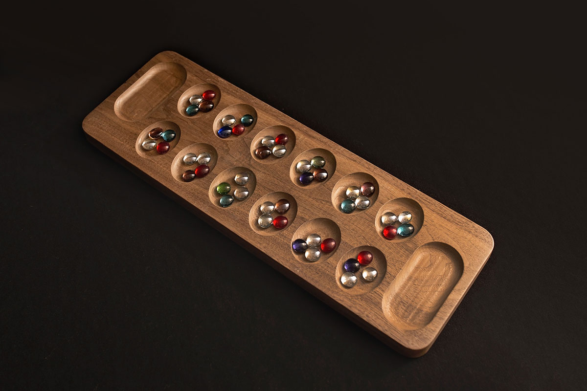 Mancala Game In Walnut Across The Board Games,How To Change A Light Socket